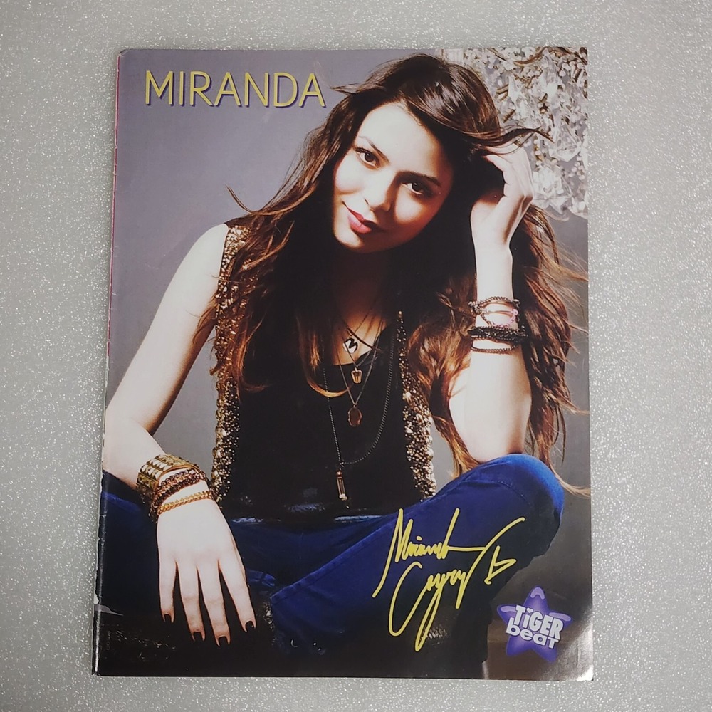 Miranda Cosgrove Facsimile Autograph Poster Pinup Clipping 8x10 Tiger Beat 2000s